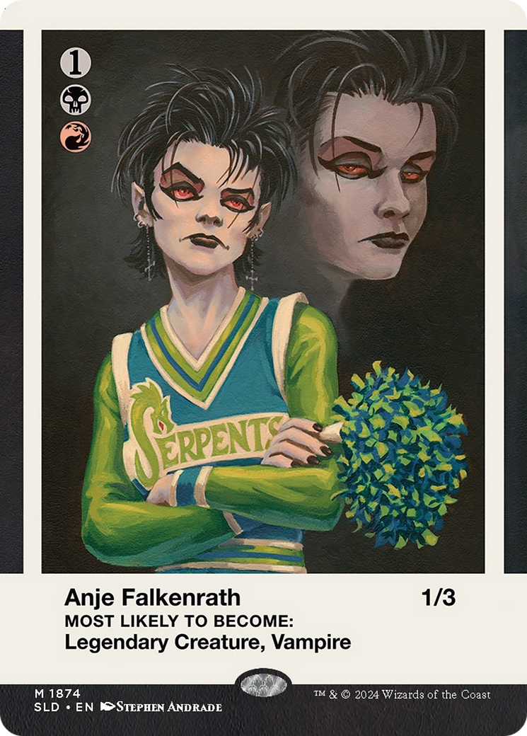 Image of Anje Falkenrath // Anje Falkenrath (SLD-1874) - Secret Lair Drop (Borderless) Foil