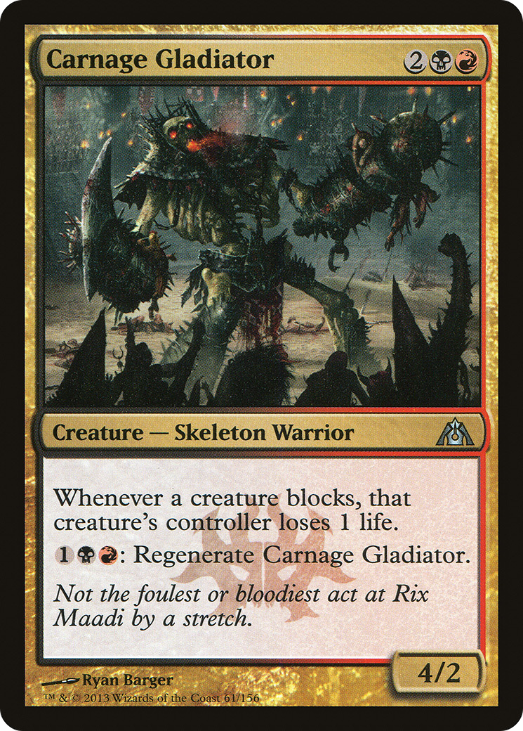 Image of Carnage Gladiator (DGM-061) - Dragon's Maze Foil