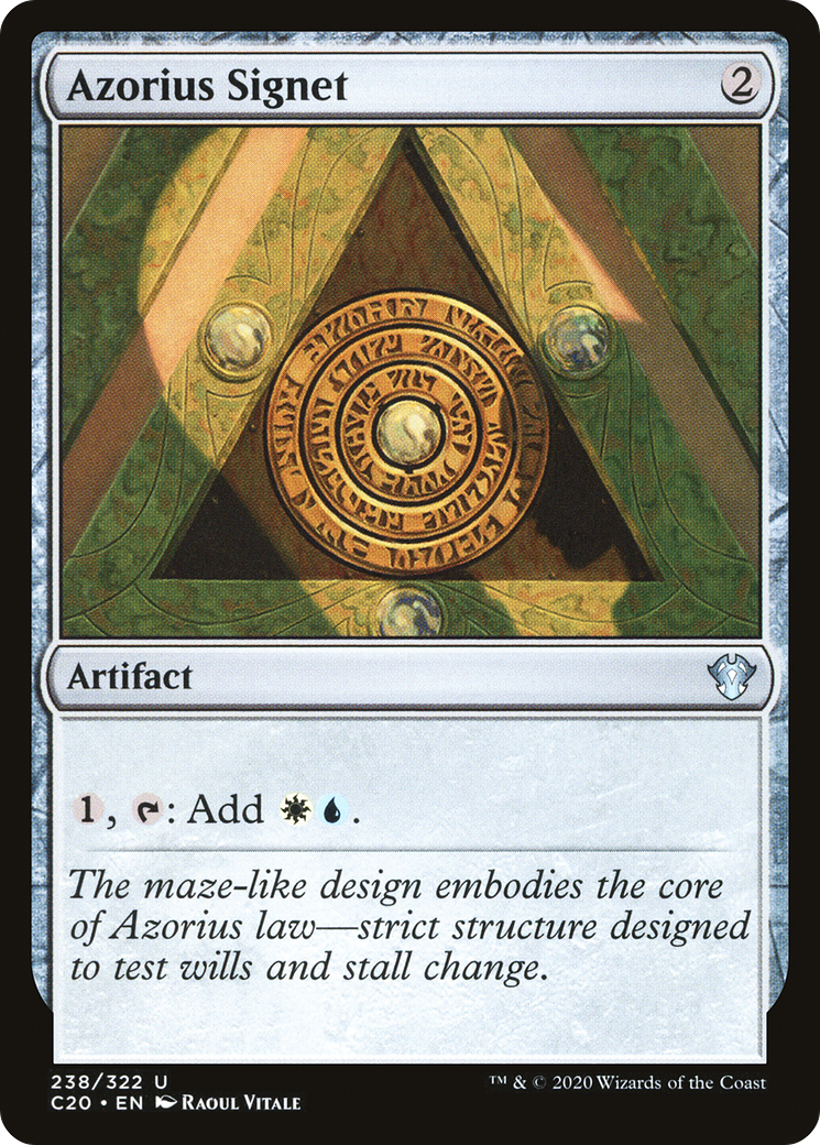 Image of Azorius Signet (C20-238) - Commander 2020