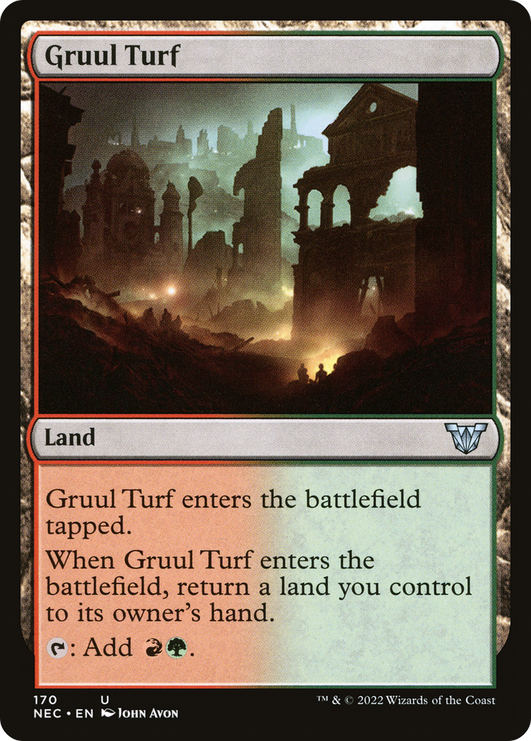 Image of Gruul Turf (NEC-170) - Neon Dynasty Commander