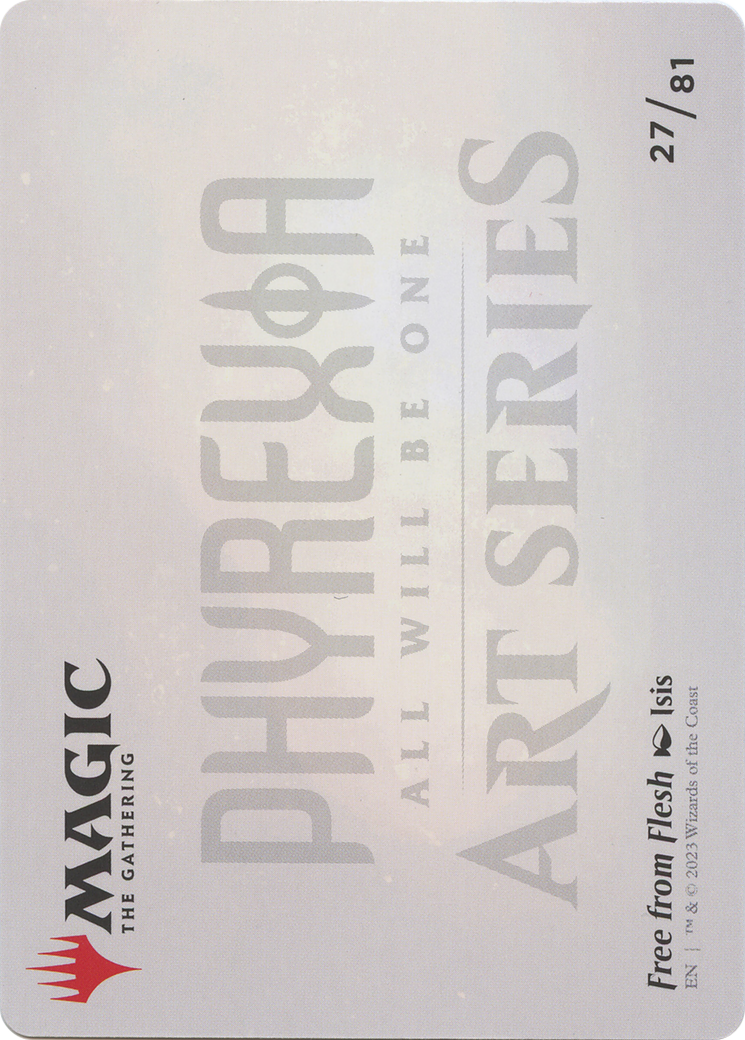 Image of Free from Flesh // Free from Flesh (AONE-027) - Phyrexia: All Will Be One Art Series (Borderless)