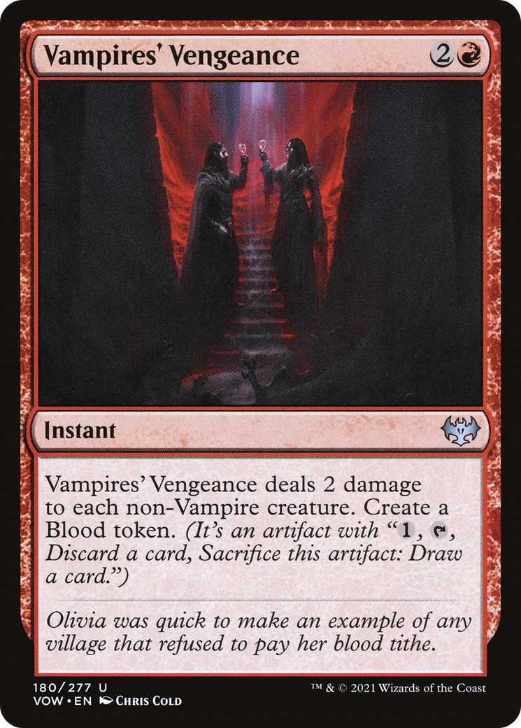 Image of Vampires' Vengeance (VOW-180) - Innistrad: Crimson Vow Foil