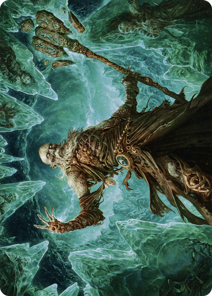 Image of Draugr Necromancer // Draugr Necromancer (ASKHM-022) - Art Series: Kaldheim (Borderless) Foil