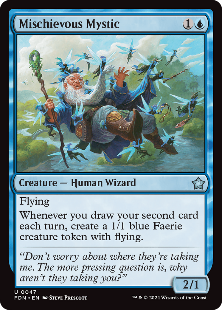 Image of Mischievous Mystic (FDN-047) - Foundations Foil