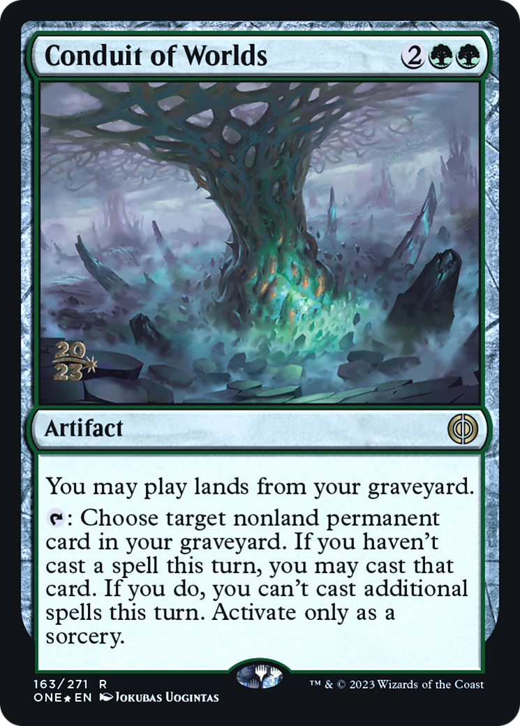 Image of Conduit of Worlds (PRE-163) - Phyrexia: All Will Be One Promos Foil