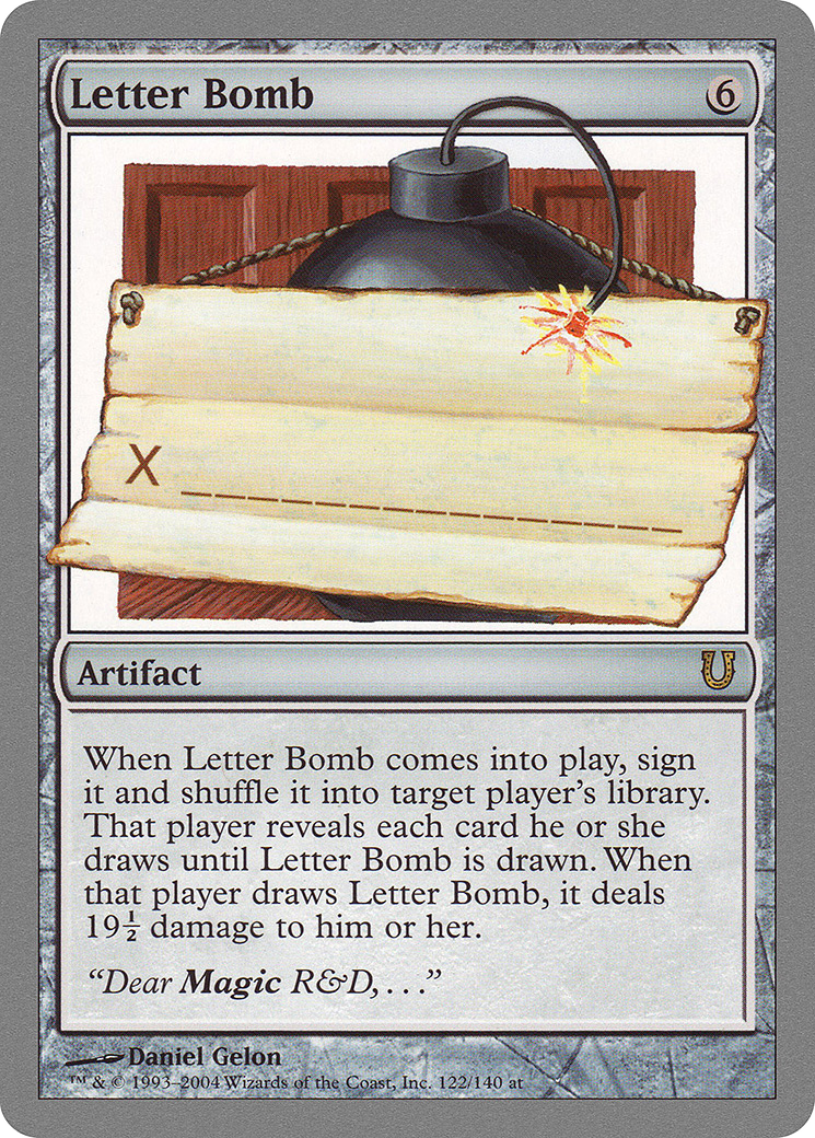 Image of Letter Bomb (UNH-122) - Unhinged