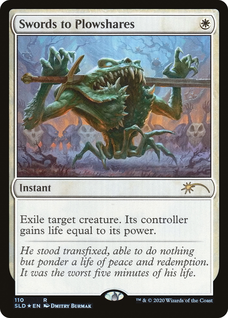 Image of Swords to Plowshares (110) (SLD-110) - Secret Lair Drop Foil