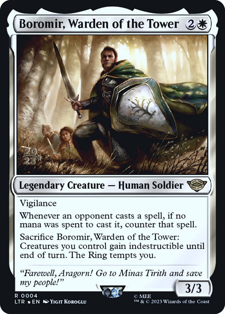 Image of Boromir, Warden of the Tower (PRE-004) - Tales of Middle-earth Promos Foil