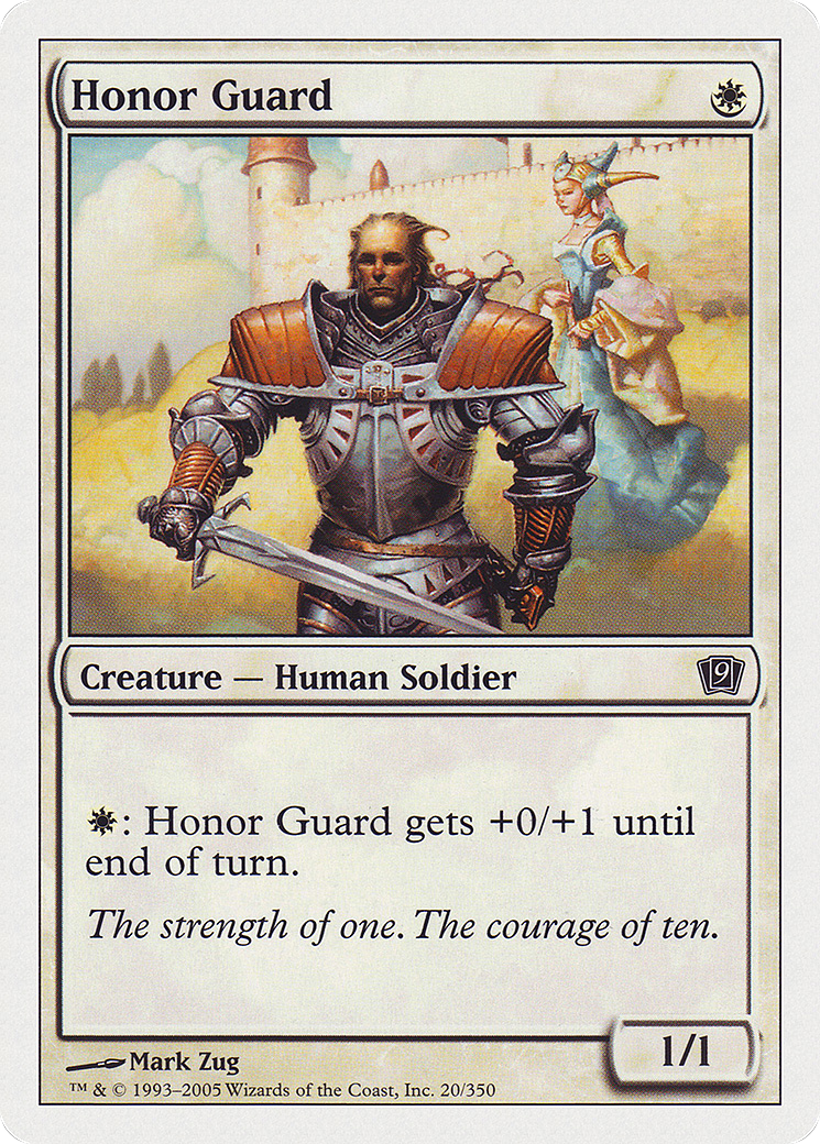 Image of Honor Guard (9ED-020) - 9th Edition Foil