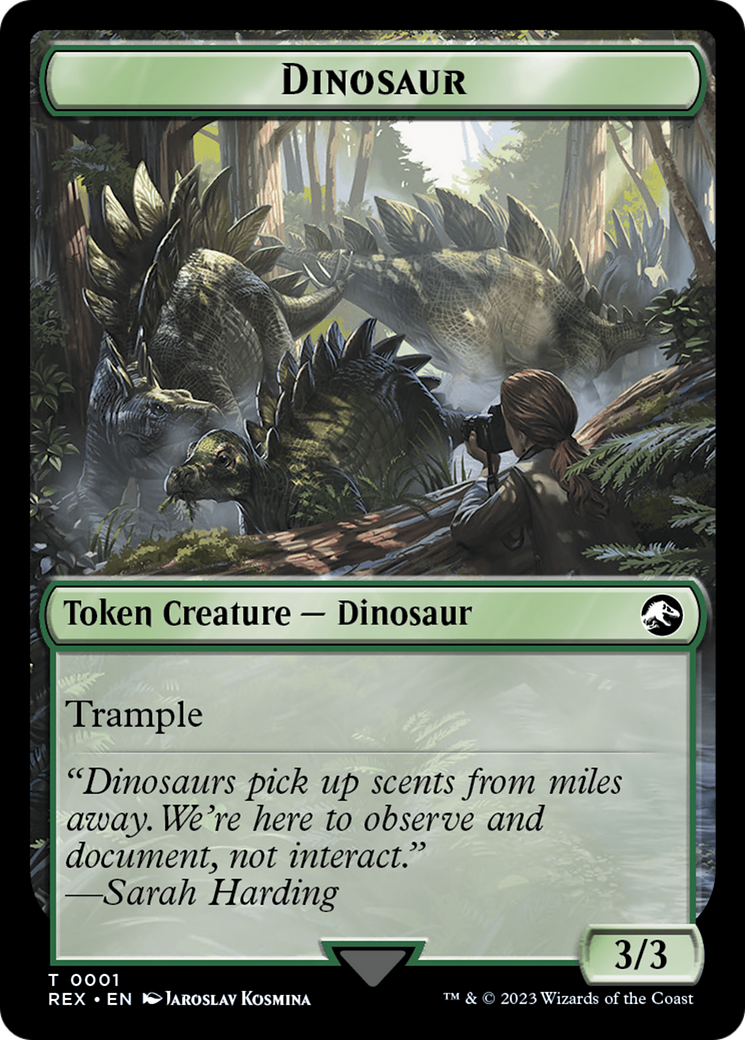 Image of Dinosaur (TREX-001) - Jurassic World Collection Tokens Foil