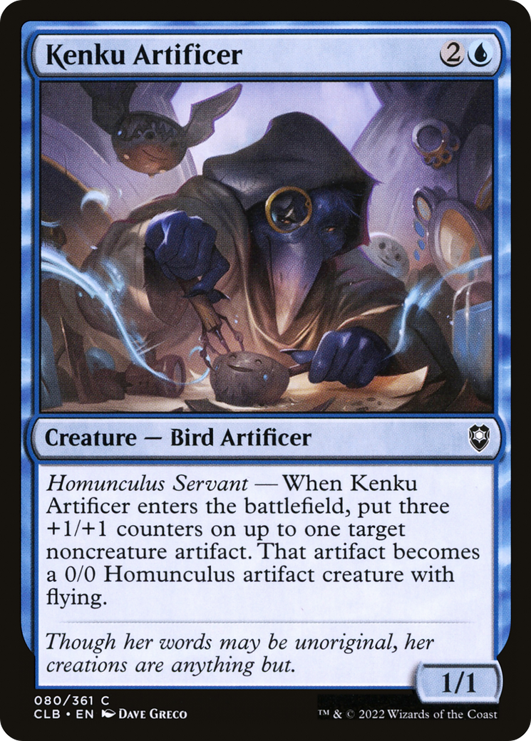 Image of Kenku Artificer (CLB-080) - Commander Legends: Battle for Baldur's Gate Foil