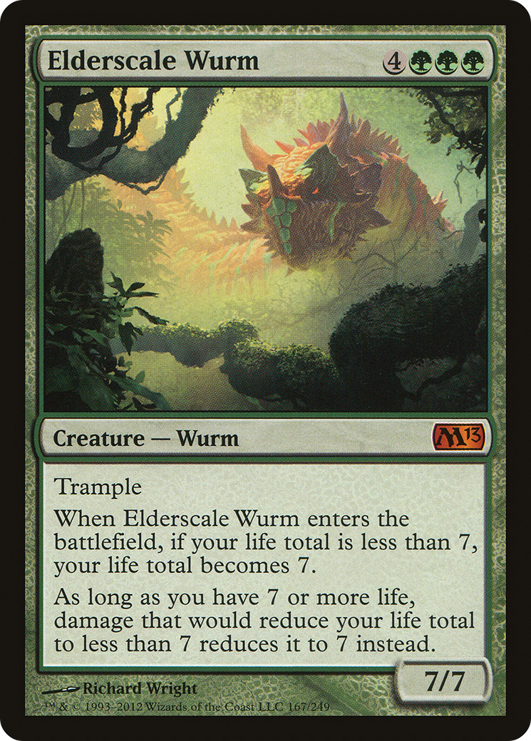 Image of Elderscale Wurm (M13-167) - Magic 2013