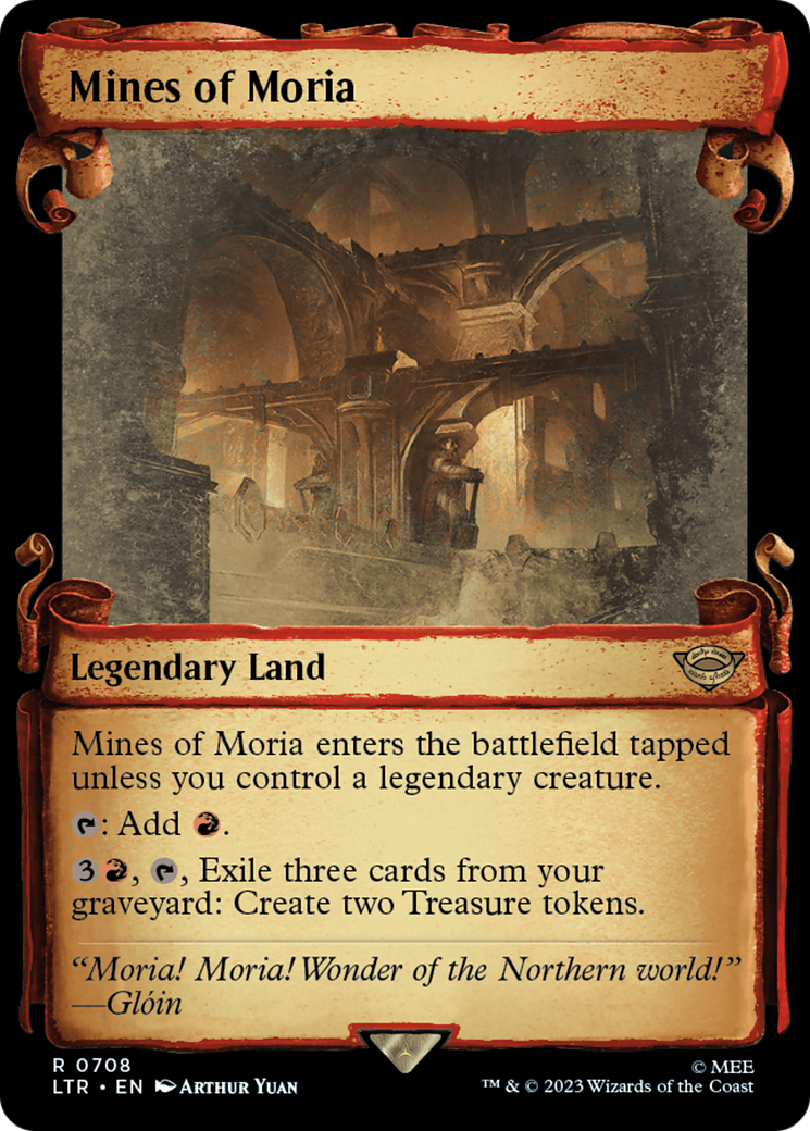 Image of Mines of Moria (Showcase Scrolls) (LTR-708) - The Lord of the Rings: Tales of Middle-earth: (Showcase) Foil
