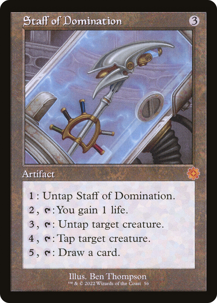 Image of Staff of Domination (BRR-056) - The Brothers' War Retro Artifacts