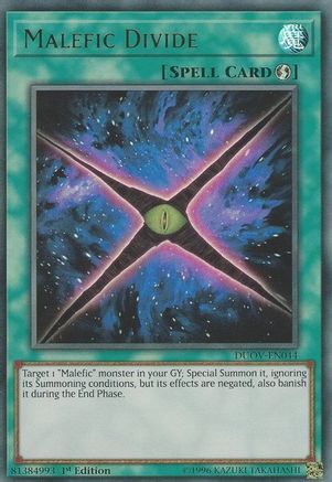 Image of Malefic Divide (DUOV-EN044) - Duel Overload 1st Edition