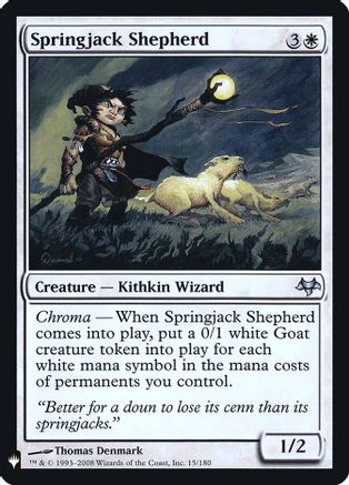 Image of Springjack Shepherd (LIST-15/180) - The List Reprints