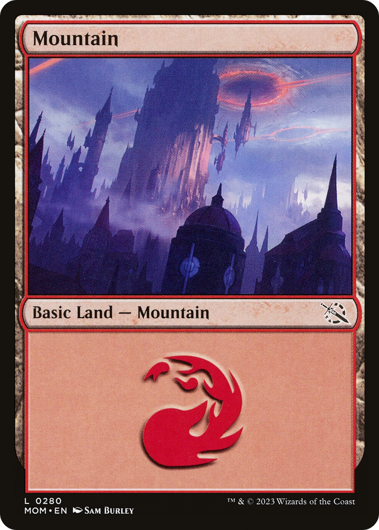 Image of Mountain (0280) (MOM-280) - March of the Machine Foil