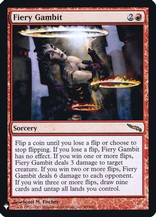 Image of Fiery Gambit (LIST-090) - The List Reprints Foil