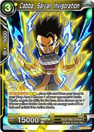 Image of Cabba, Saiyan Invigoration (DB2-099) - Draft Box 05  Divine Multiverse Foil