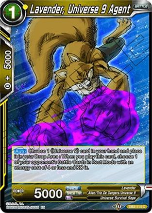 Image of Lavender, Universe 9 Agent (DB2-114) - Draft Box 05  Divine Multiverse Foil