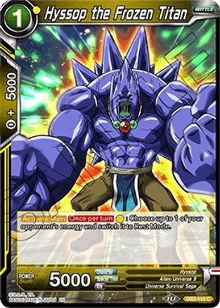 Image of Hyssop the Frozen Titan (DB2-118) - Draft Box 05  Divine Multiverse Foil