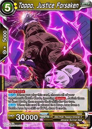 Image of Toppo, Justice Forsaken (DB2-124) - Draft Box 05  Divine Multiverse