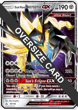 Image of Dusk Mane Necrozma GX 090/156  - Holofoil Jumbo Cards - Promo