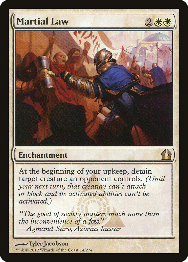 Image of Martial Law (RTR-014) - Return to Ravnica Foil