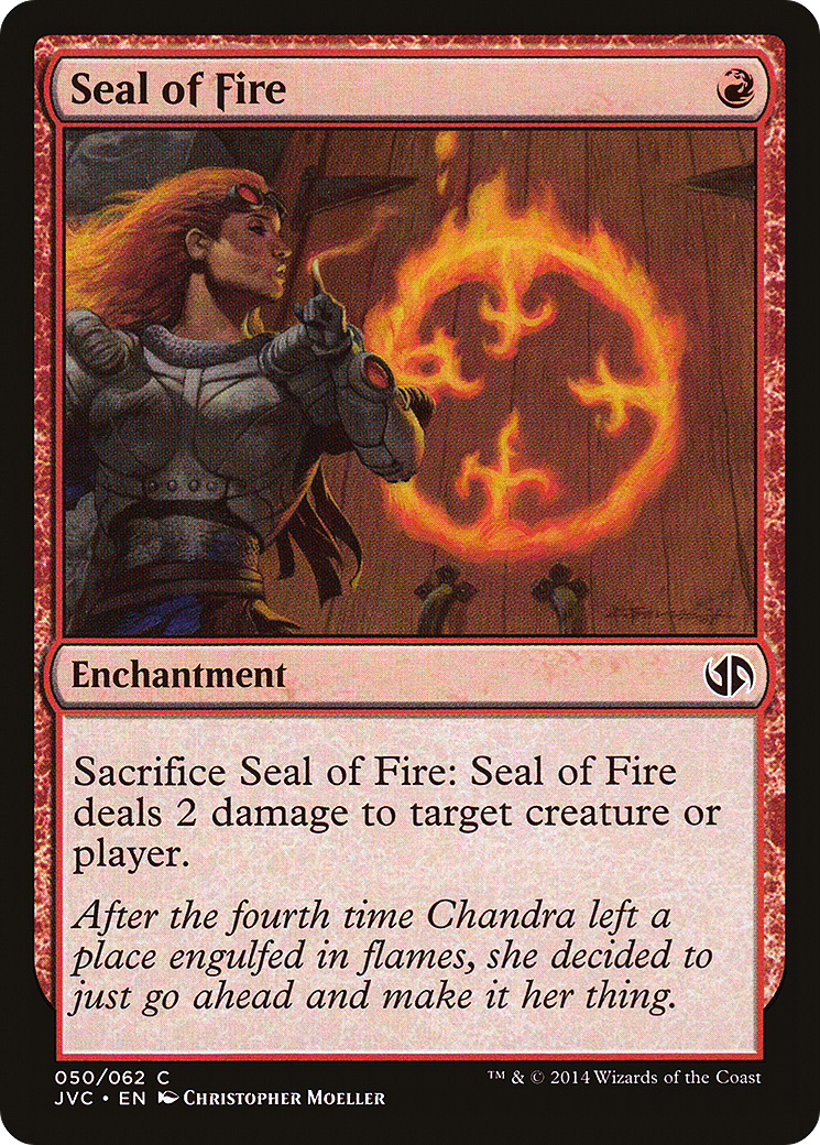 Image of Seal of Fire (DD3-) - Duel Decks Anthology: Jace vs. Chandra