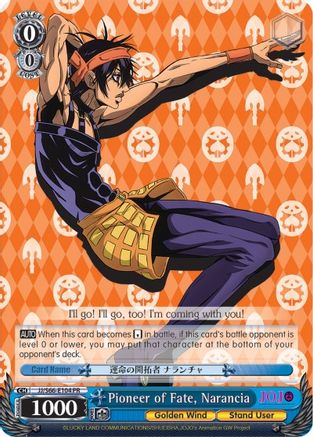 Image of Pioneer of Fate, Narancia (JJ/S66-E104 PR) - JoJo's Bizarre Adventure: Golden Wind