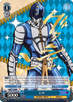 Image of Z.M (JJR) (Gold Stamp) (JJ/S66-TE15J JJR) - JoJo's Bizarre Adventure: Golden Wind