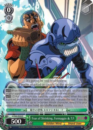 Image of Fear of Shrinking, Formaggio & T.F (JJ/S66-E028 R) - JoJo's Bizarre Adventure: Golden Wind