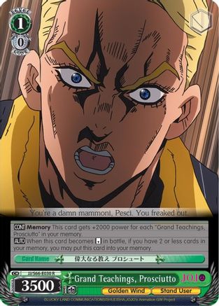 Image of Grand Teachings, Prosciutto (JJ/S66-E030 R) - JoJo's Bizarre Adventure: Golden Wind