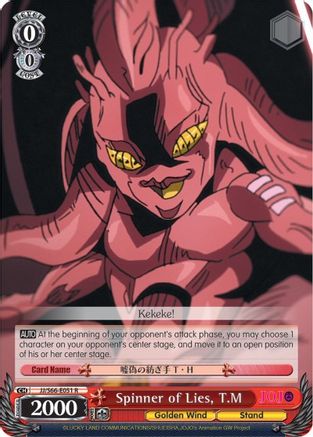 Image of Spinner of Lies, T.M (JJ/S66-E051 R) - JoJo's Bizarre Adventure: Golden Wind