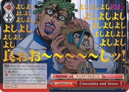 Image of Cioccolata and Secco (JJR) (Gold Stamp) (JJ/S66-E072J JJR) - JoJo's Bizarre Adventure: Golden Wind
