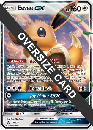 Image of Eevee GX SM174  - Holofoil Jumbo Cards - Promo
