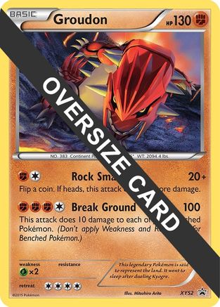 Image of Groudon XY52  - Holofoil Jumbo Cards - Promo