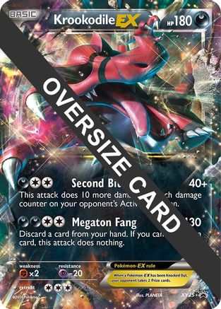 Image of Krookodile EX XY25  - Holofoil Jumbo Cards - Promo