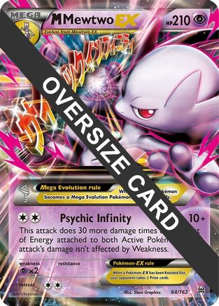 Image of M Mewtwo EX 064/162  - Holofoil Jumbo Cards - Promo