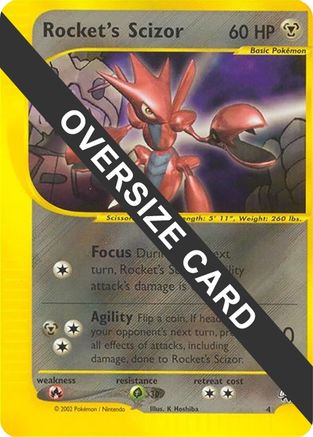 Image of Rocket's Scizor 004  - Holofoil Jumbo Cards - Promo
