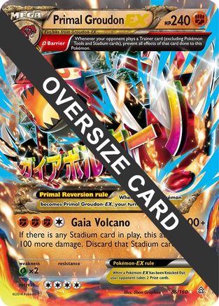 Image of Primal Groudon EX 086/160  - Holofoil Jumbo Cards - Promo