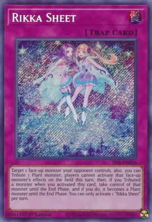 Image of Rikka Sheet (SESL-EN026) - Secret Slayers 1st Edition