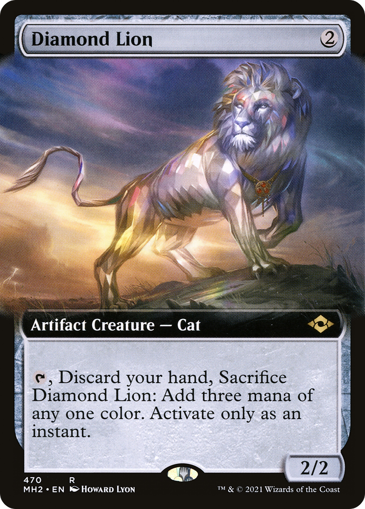 Image of Diamond Lion (MH2-470) - Modern Horizons 2: (Extended Art) Foil