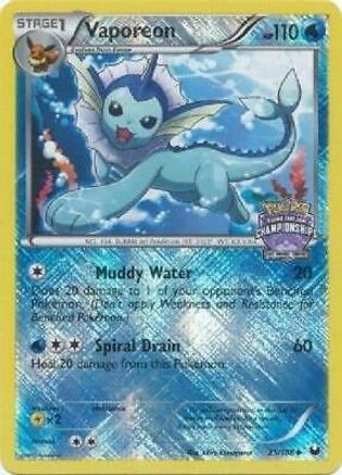 Image of Vaporeon 025/108  - Reverse Holofoil League & Championship Cards - Promo