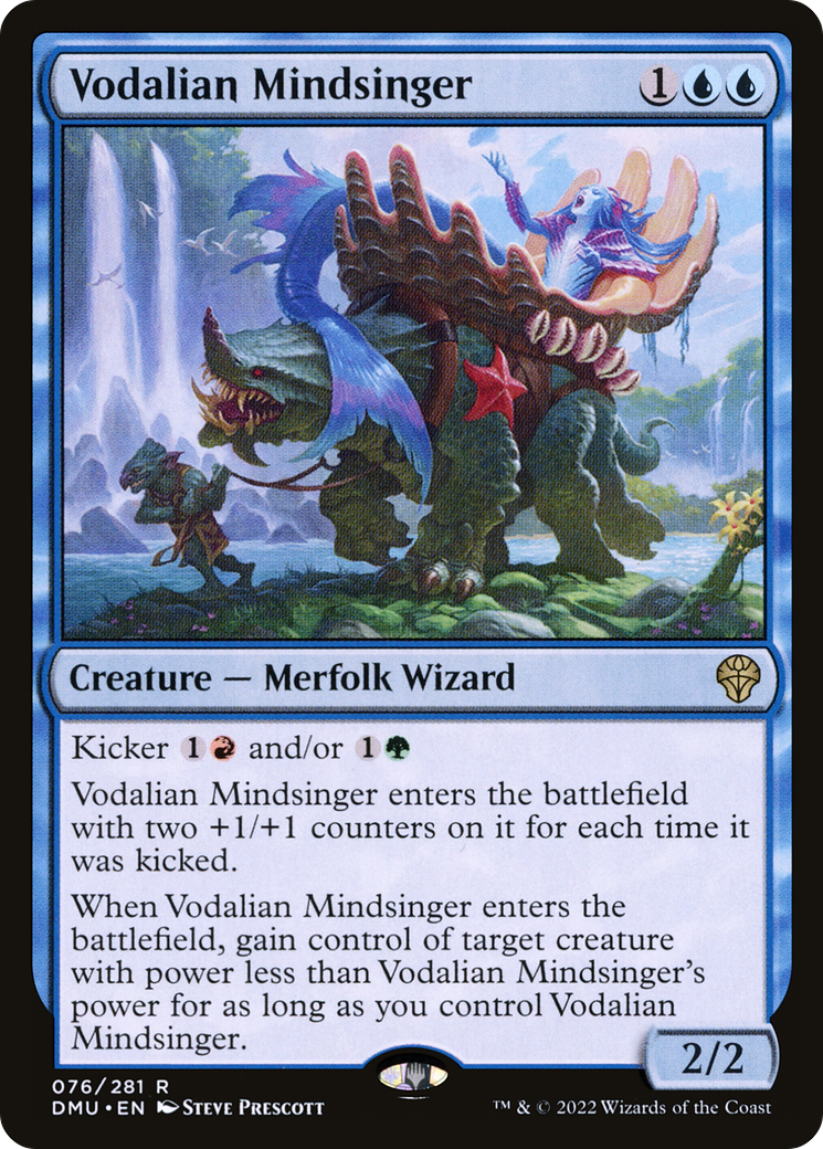 Image of Vodalian Mindsinger (DMU-076) - Dominaria United Foil