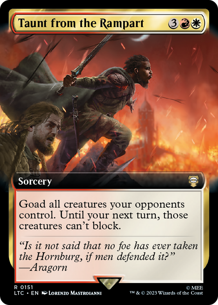 Image of Taunt from the Rampart (Extended Art) (LTC-151) - Tales of Middle-earth Commander: (Extended Art) Foil