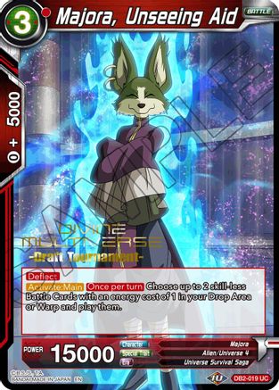 Image of Majora, Unseeing Aid (Divine Multiverse Draft Tournament) (DB2-019) - Tournament Promotion Cards