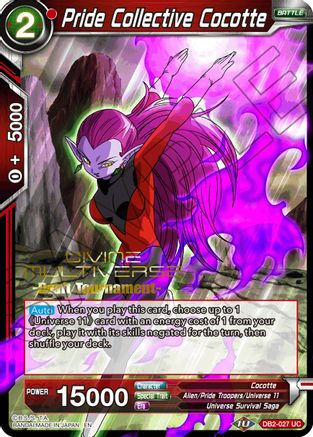 Image of Pride Collective Cocotte (Divine Multiverse Draft Tournament) (DB2-027) - Tournament Promotion Cards