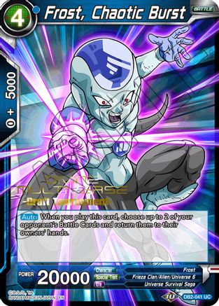 Image of Frost, Chaotic Burst (Divine Multiverse Draft Tournament) (DB2-041) - Tournament Promotion Cards