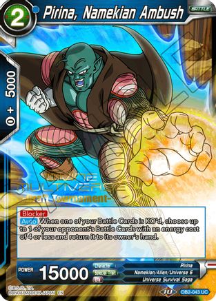 Image of Pirina, Namekian Ambush (Divine Multiverse Draft Tournament) (DB2-043) - Tournament Promotion Cards
